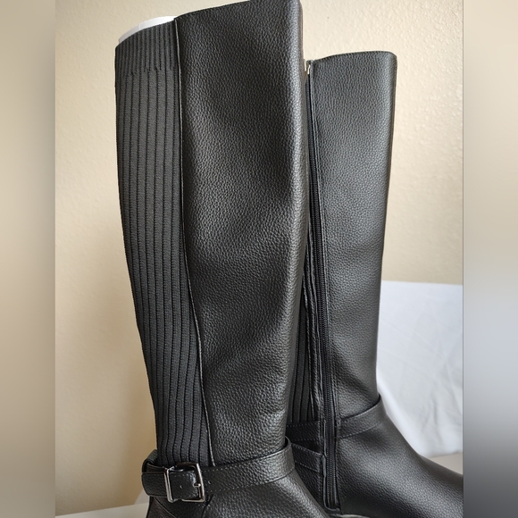 Kenneth Cole Reaction Woman's Tall Winnona Riding Boot Black Sz 6 - Picture 4 of 8